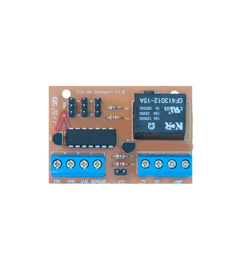 PLACA LUZ DE GARAGEM
